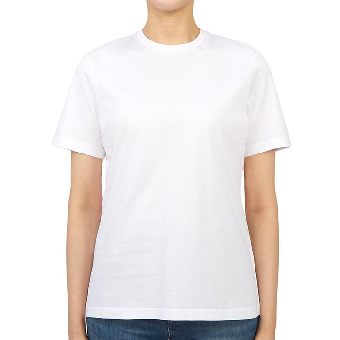 Tory Burch Short Sleeve T-Shirt White Cotton Top