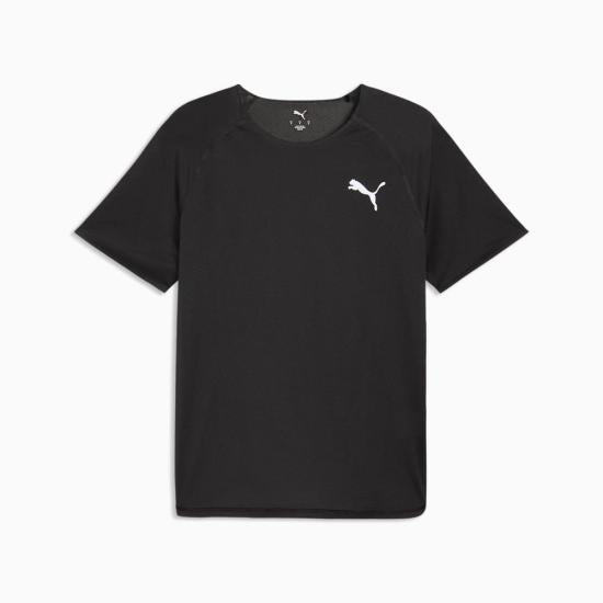 PUMA Short Sleeve T-Shirt Men’s Cotton Casual Tee Black White 528419 01 DOM