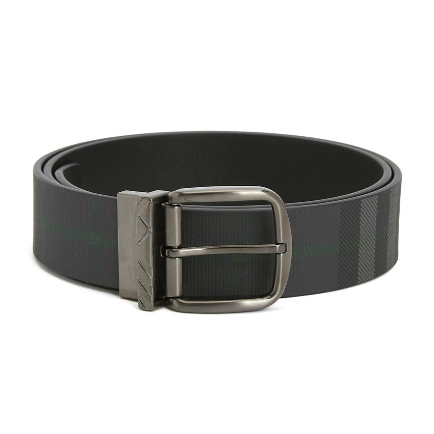 BURBERRY Men’s Reversible Check Leather Belt 8120002