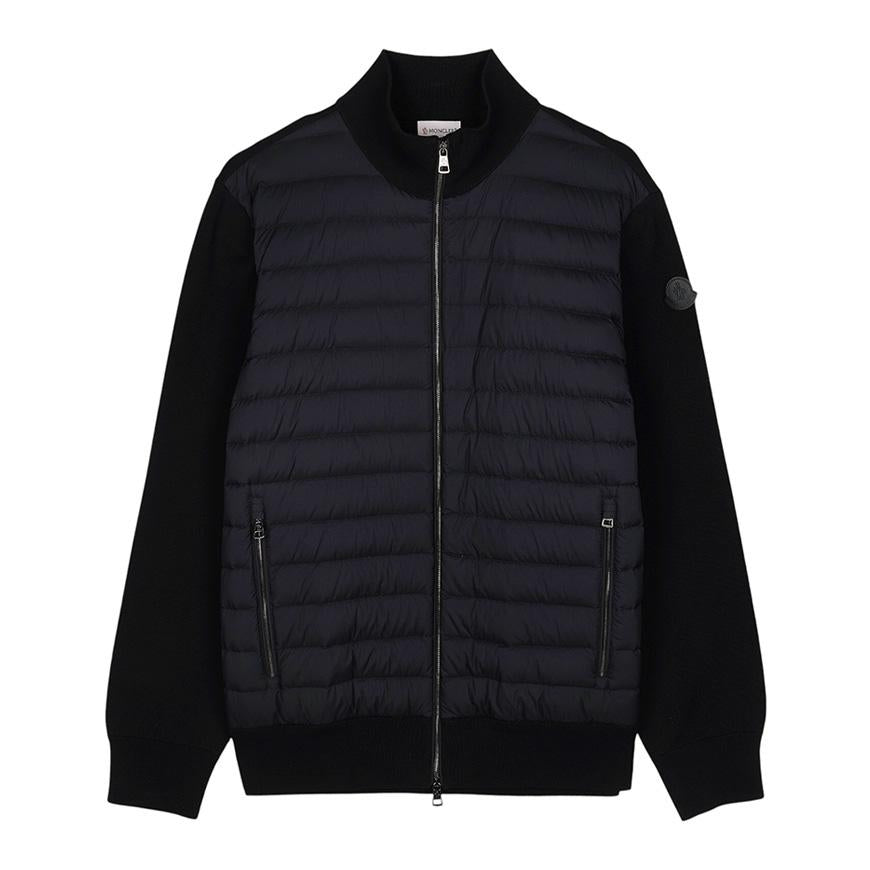 Moncler Men’s Padded Zip-Up Knit Cardigan Jacket 9B00022 V9100 999