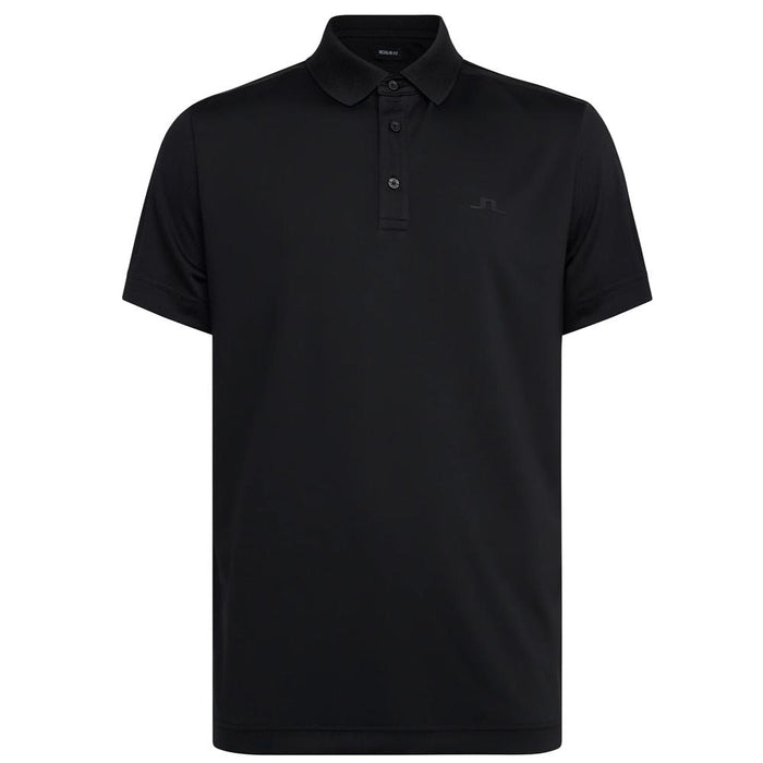 J LINDEBERG Ivan Logo Print Polo Shirt Black