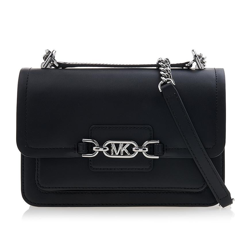Michael Kors Heather Small Shoulder Bag Black Leather
