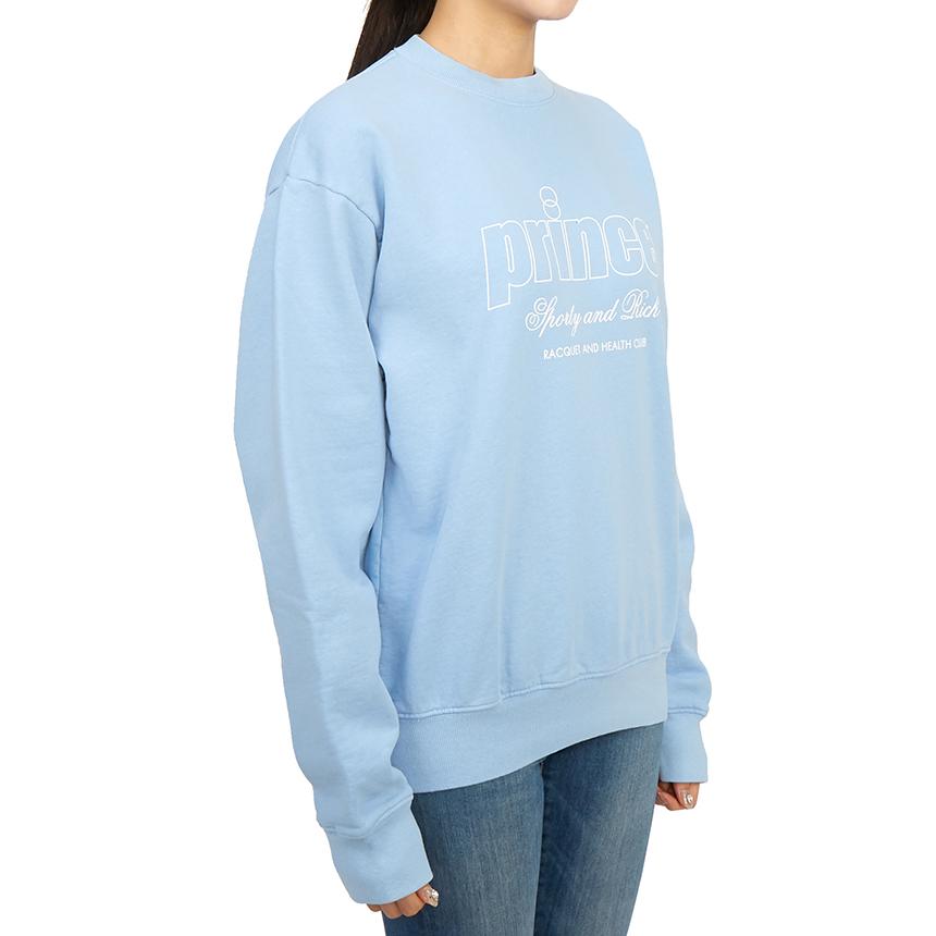 SPORTY&RICH Blue Unisex Crewneck Sweatshirt