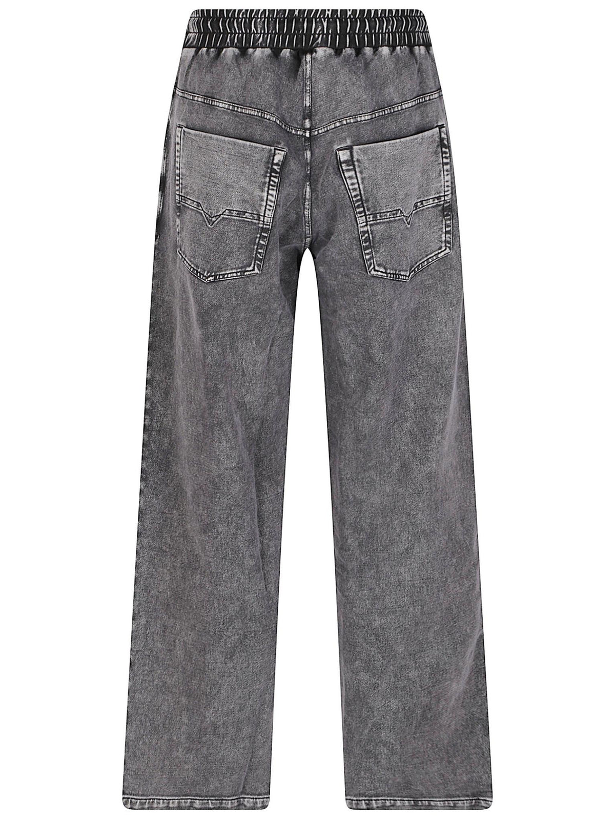 DIESEL Black Training Pants Men's Sports Outdoor Pants