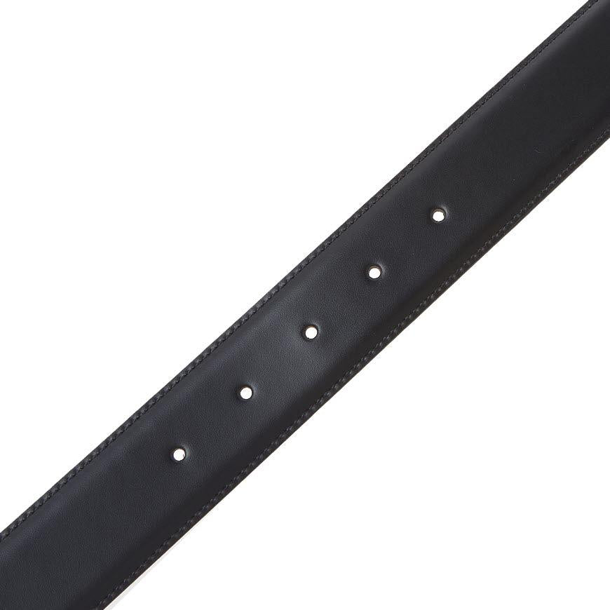 Ferragamo Men’s Double Gancini Leather Belt 67 9110 NERO 0587067 1