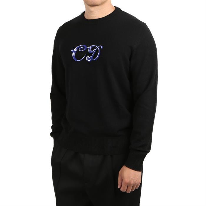 DIOR Gray Cashmere Knit T-Shirt