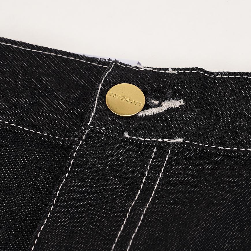 CARHARTT WIP Men’s Simple Blue Denim Jeans Classic Pants