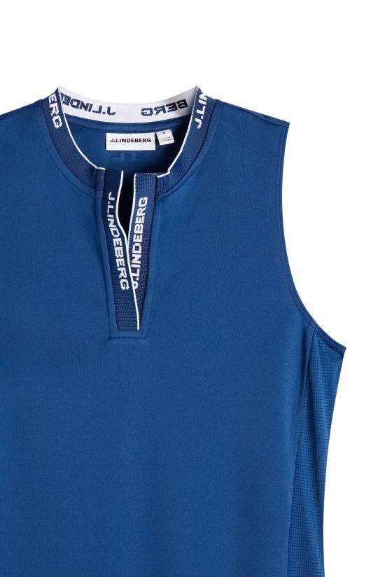 J LINDEBERG LEYA Sleeveless Top GWJT17069 O341 ESTATE BLUE DOM