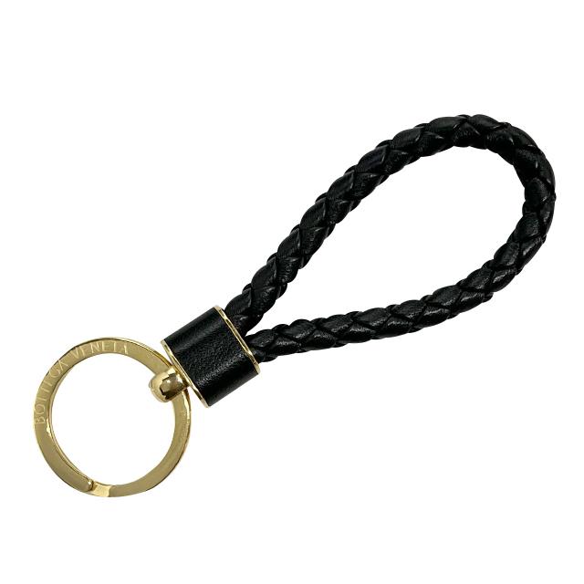 Bottega Veneta Intreccio Woven Leather Keyring 651820 V0HW1 8425