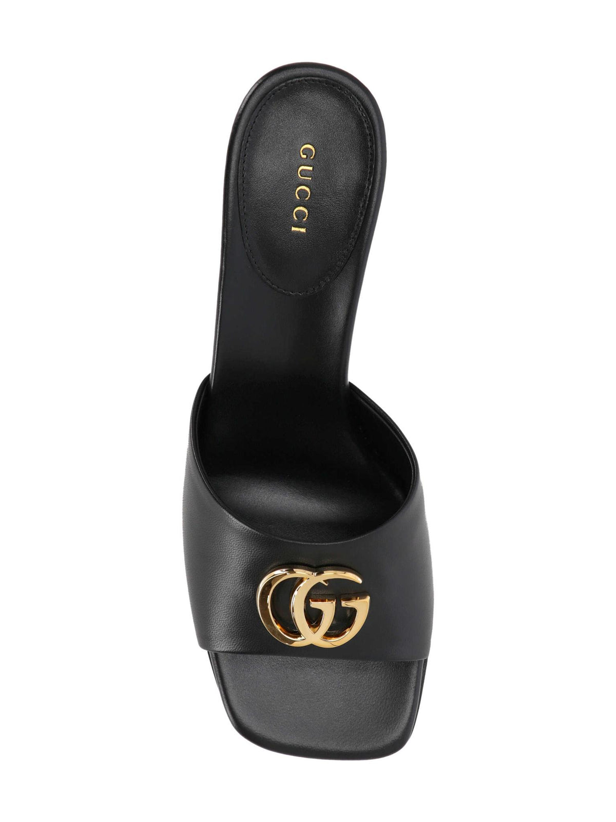 GUCCI Black Leather Sandals
