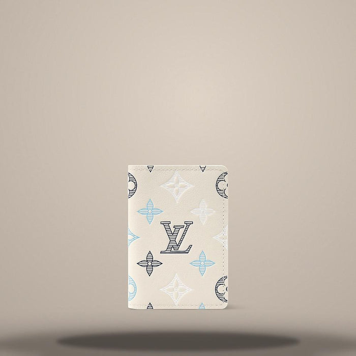 Louis Vuitton Ecru White Pocket Organizer Card Holder Wallet