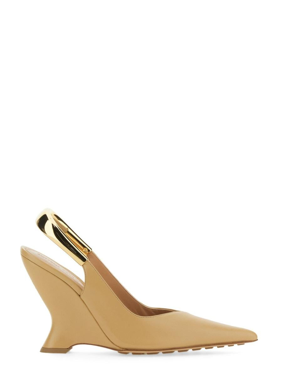Bottega Veneta Leather Slingback Pumps