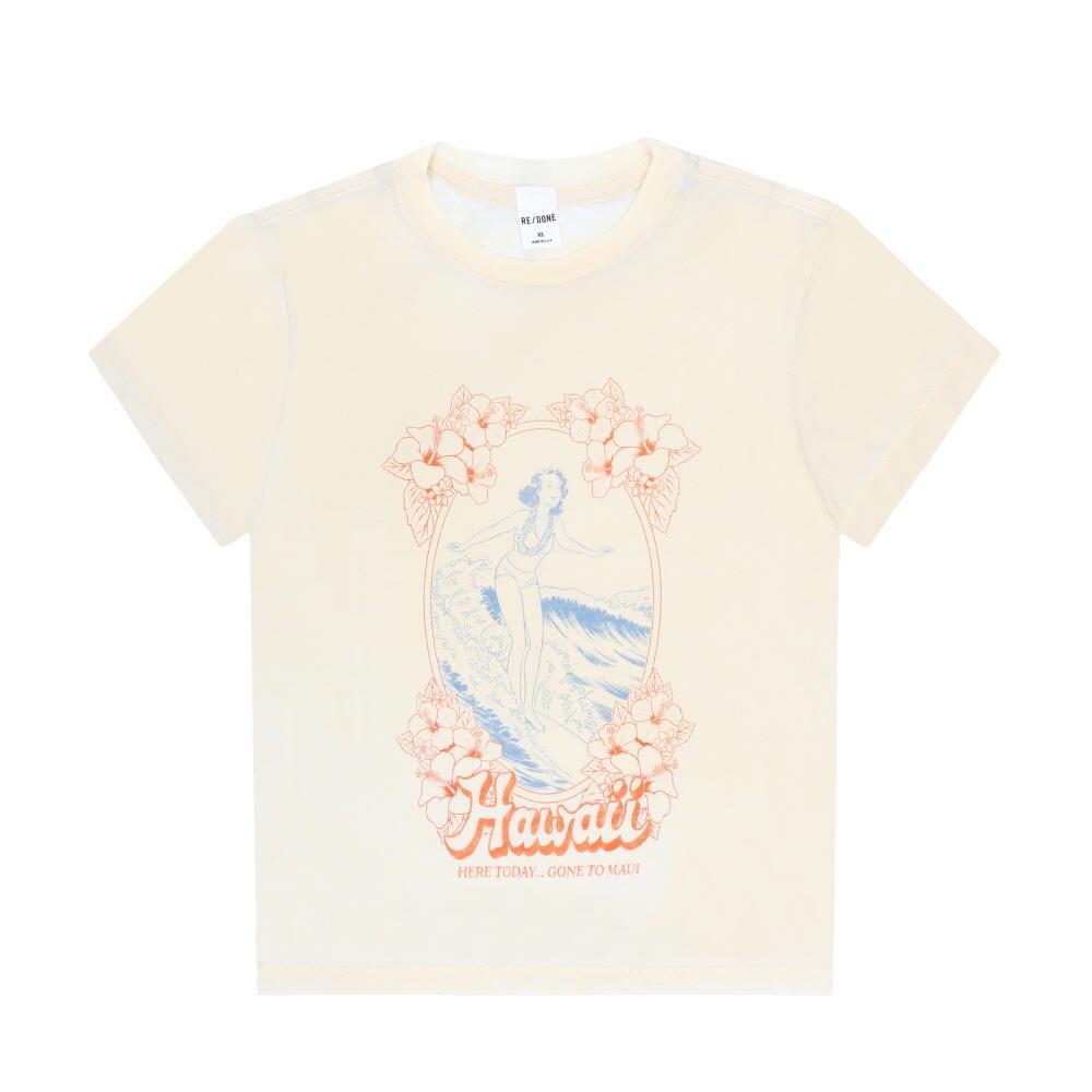 RE/DONE Classic Hawaii Graphic Short Sleeve T-Shirt for Women 792 02WCGT392