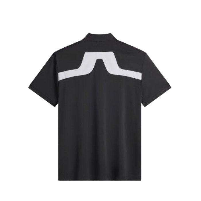 J LINDEBERG Men’s KV Golf Polo Shirt Short Sleeve Black
