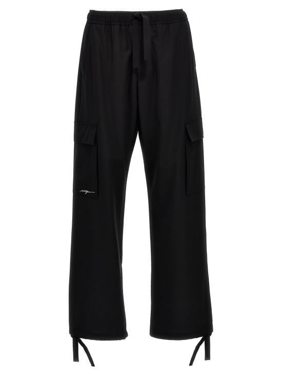 MSGM Straight Classic Pants Black Men’s 3640MP05X24720099