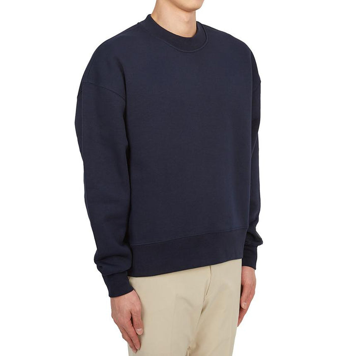 AMI Fleece Crewneck Sweatshirt Unisex Navy