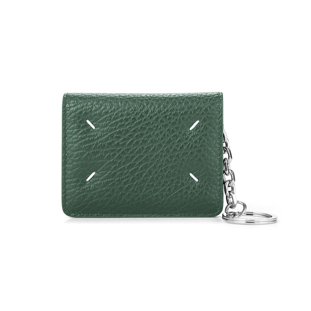 Maison Margiela Stitch Grain Leather Keyring Card Holder Wallet