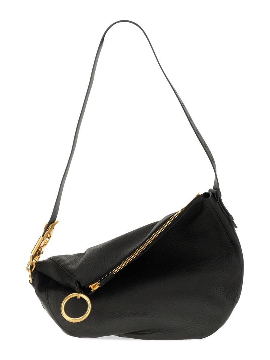 BURBERRY Black Leather Shoulder Bag