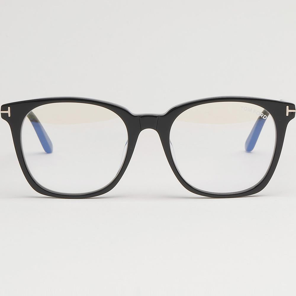 TOM FORD Clip-On Blue Light Blocking Square Eyeglasses Frame Unisex TF6052DB 001
