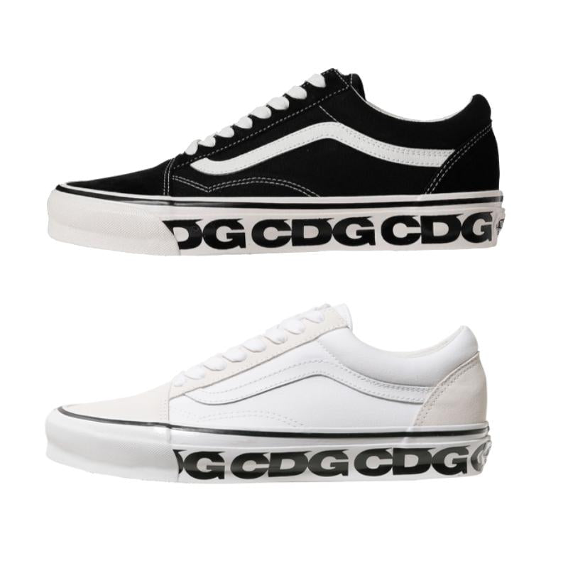 Comme des Garcons Vans x CDG Old Skool LX White Low-Top Sneakers