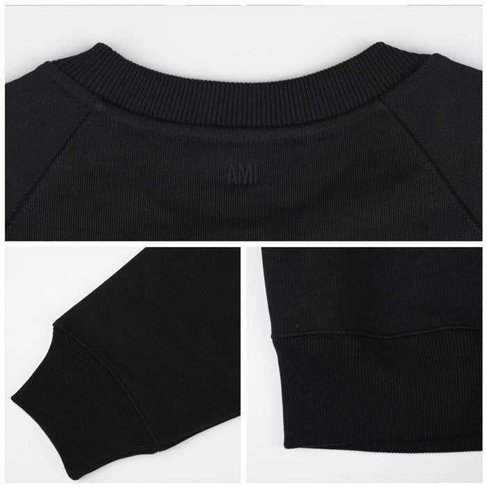 AMI Heart Logo Cotton Sweatshirt USW771 747 001