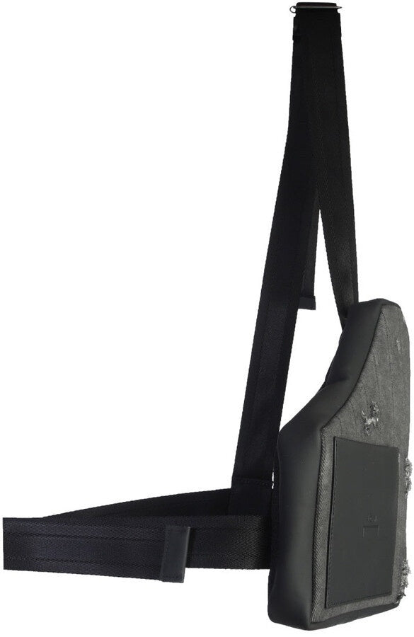 DIESEL x A-COLD-WALL Men's Black Nylon Logo Belt Bag Crossbody X06755