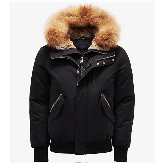 Mackage Dixon F Black Down Puffer Jacket for Men DIXONF
