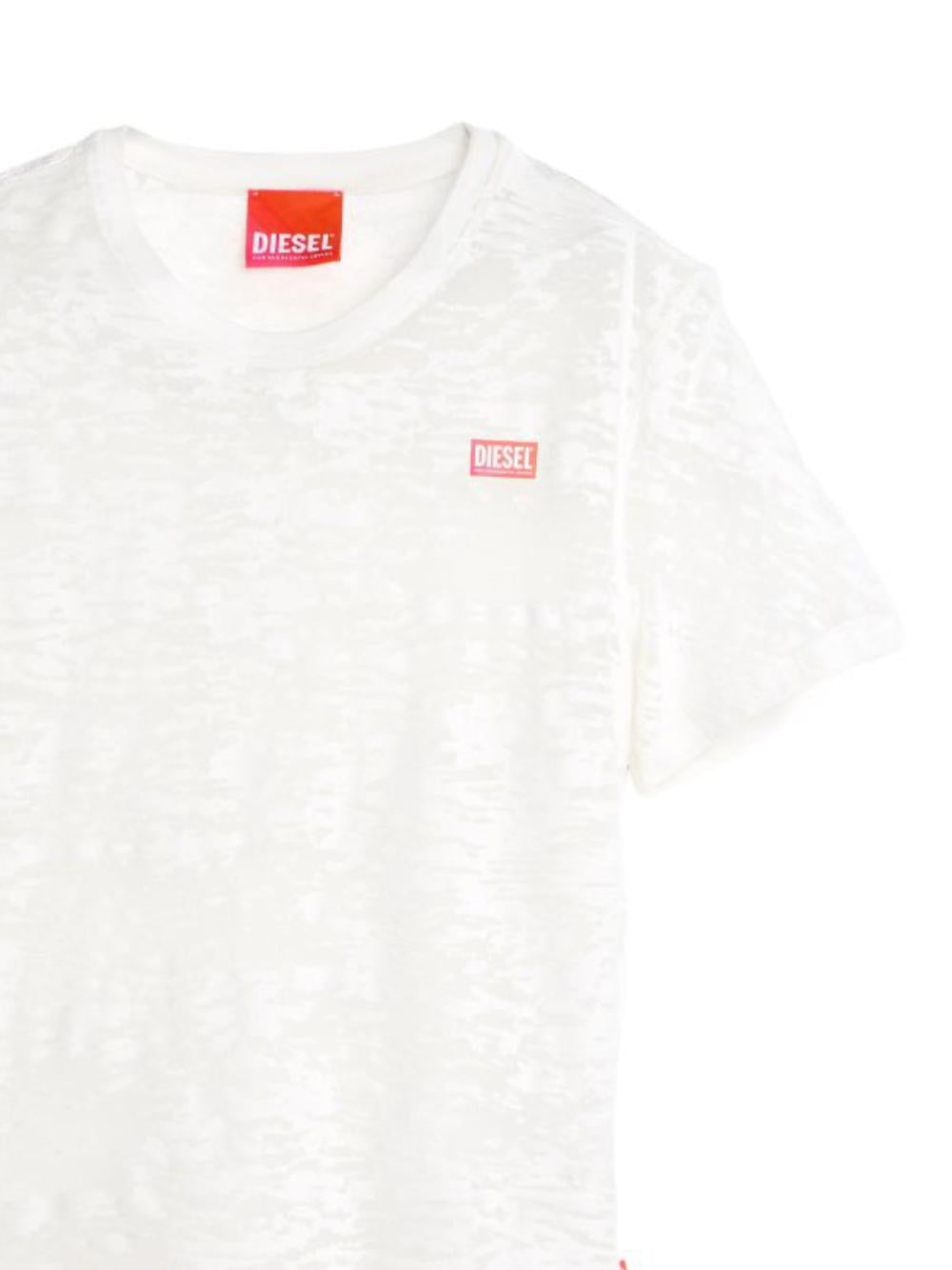 DIESEL Black Cotton Short Sleeve T-Shirt