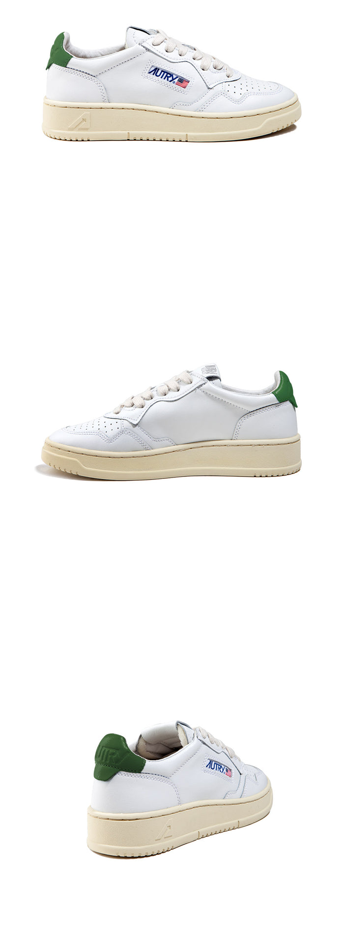 AUTRY Medalist Green Tab Low-Top Sneakers Women