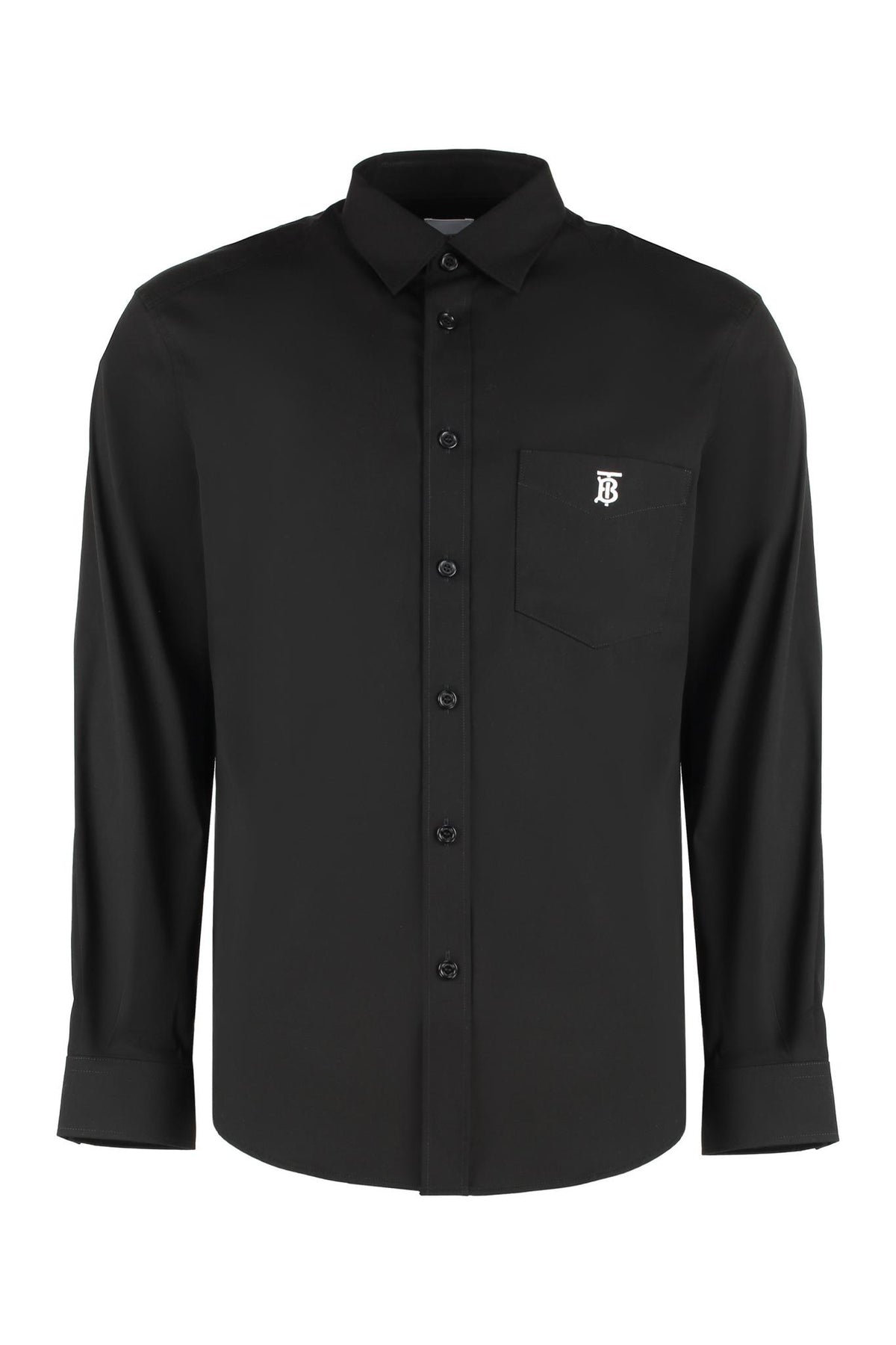 BURBERRY Black Cotton Long Sleeve Shirt