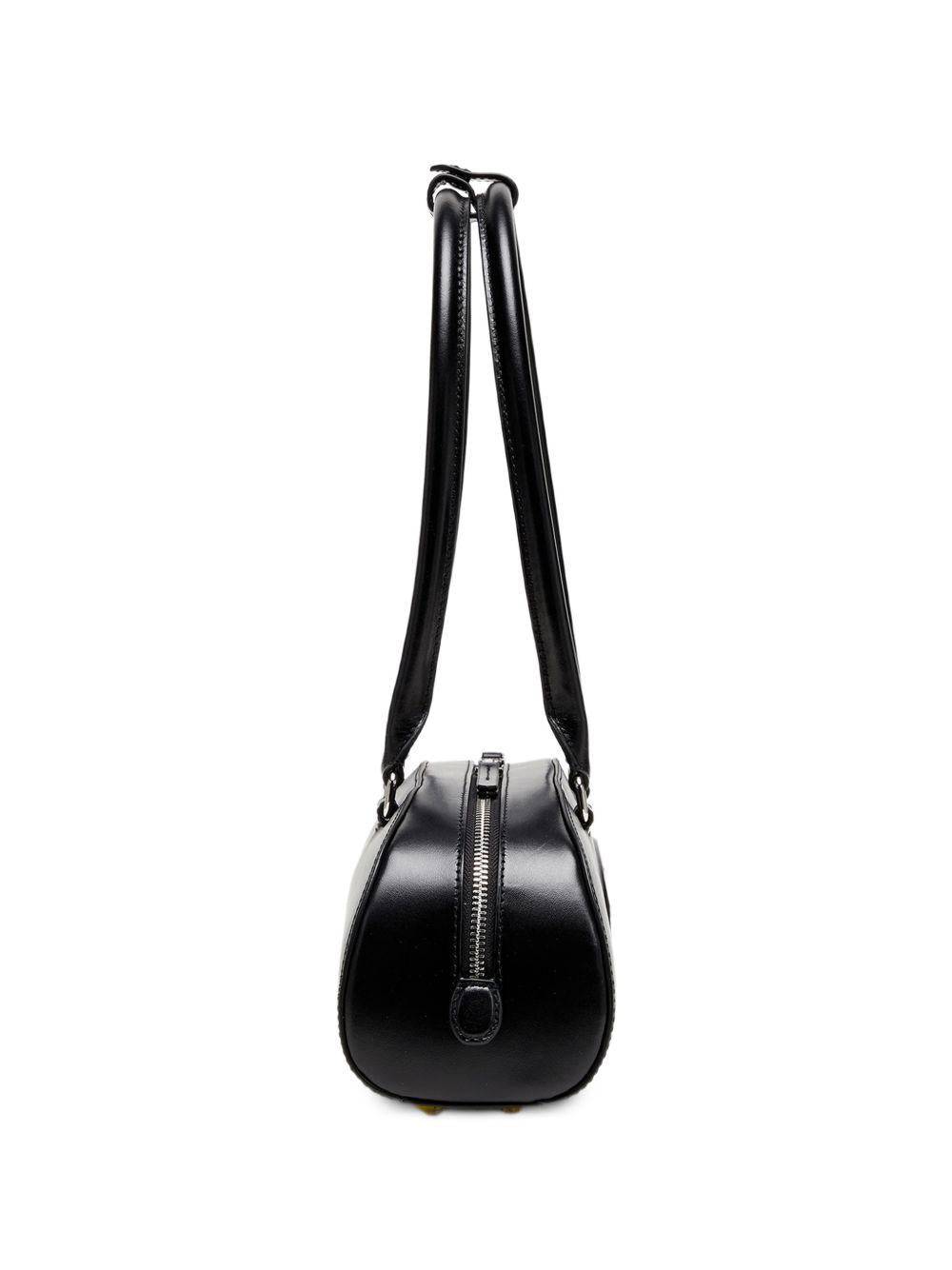 DIESEL Black Leather Shoulder Bag