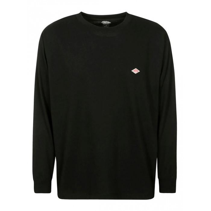 DANTON Stripe Black Long Sleeve T-Shirt DTC0200 TCB
