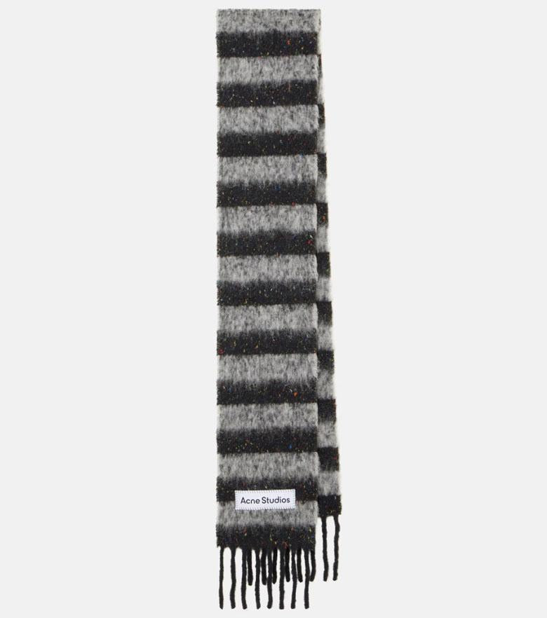 Acne Studios Brushed Alpaca Wool Silk Scarf