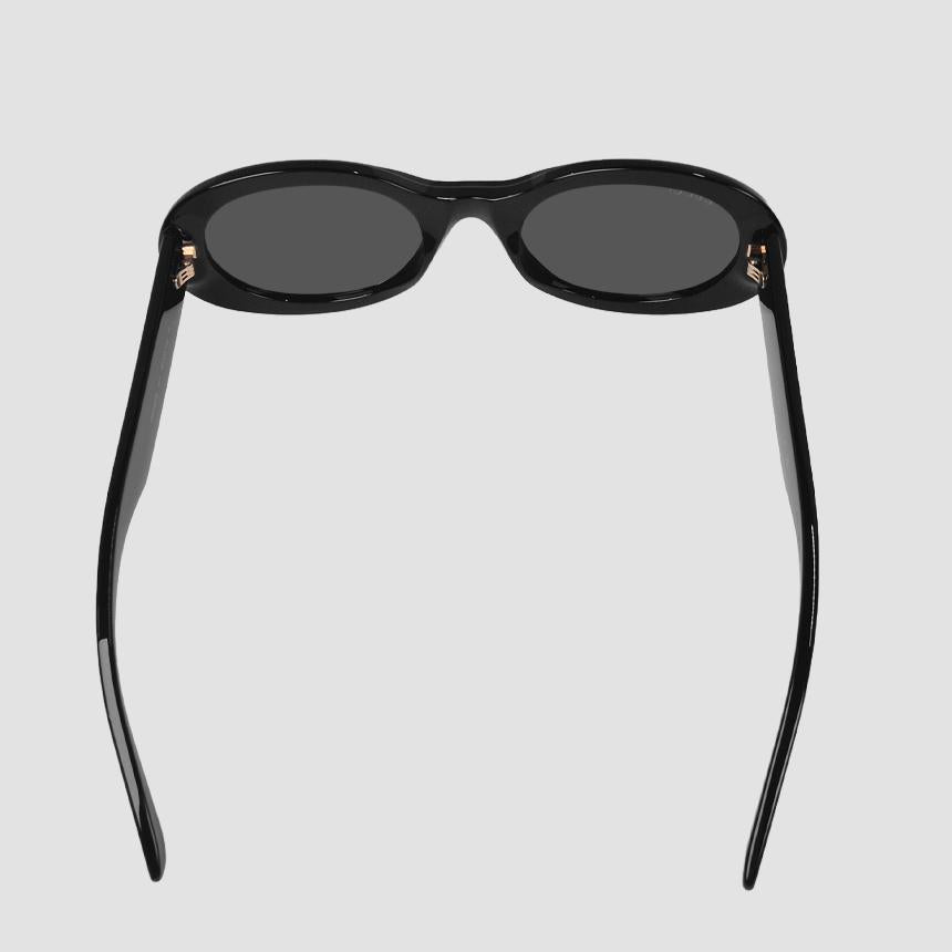 GUCCI Women’s Oval Logo Sunglasses Black