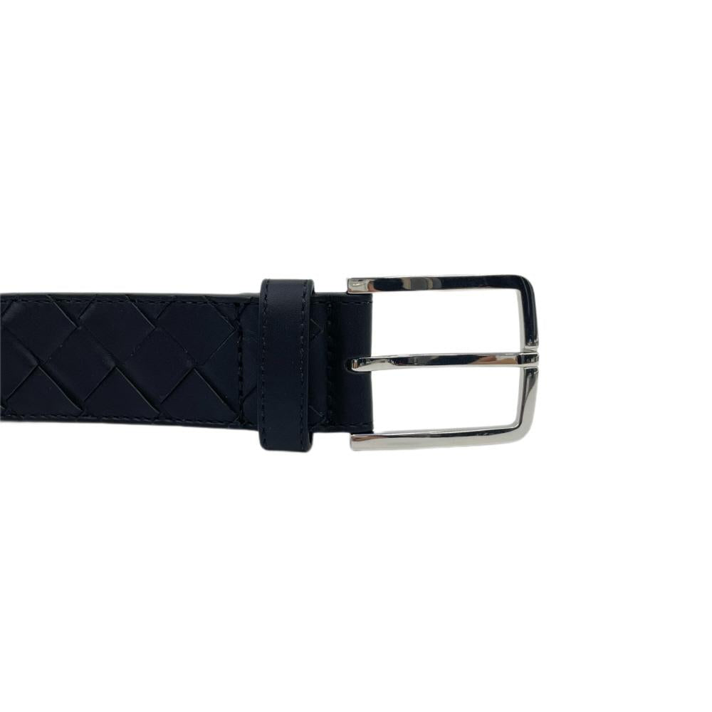 Bottega Veneta Men's Intrecciato Leather Belt 609182