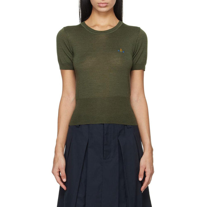 Vivienne Westwood Bea Top Knit Sweater Moss Green