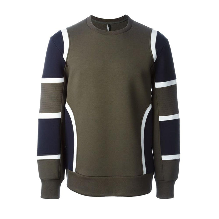 Neil Barrett Colorblock Neoprene Sweatshirt PBJS50V A501C 1472