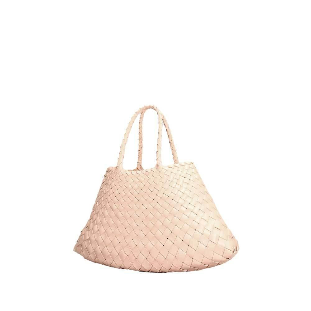 Dragon Diffusion Santa Top Handle Small Tote Bag 8893NATURAL