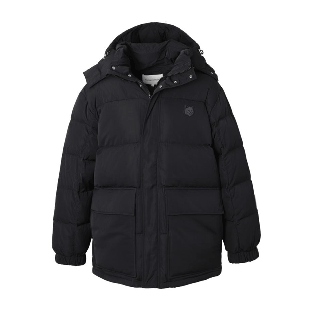 Maison Kitsune Bold Fox Logo Puffer Jacket Men’s Black Down LM02204 WQ4016 P199