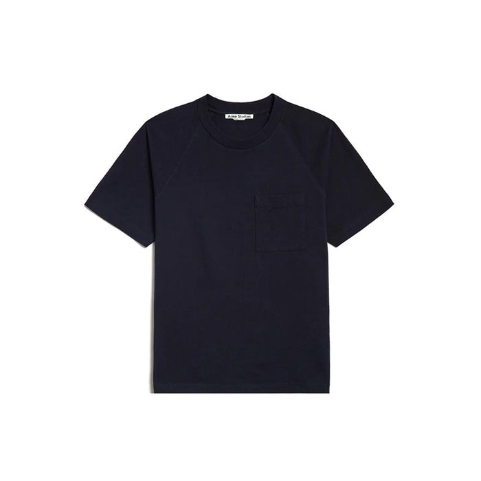 Acne Studios Navy Blue Anniversary Back Logo Patch Pocket T-Shirt