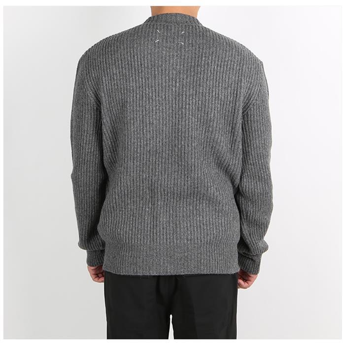 Maison Margiela Stitch Detail Crewneck Knit Sweater for Men