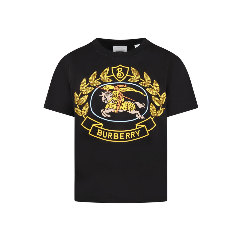 BURBERRY Black Knight Logo T-Shirt Women