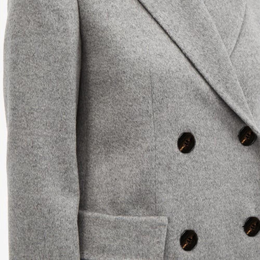 Max Mara MANUEL Gray Wool Coat 60161629 011
