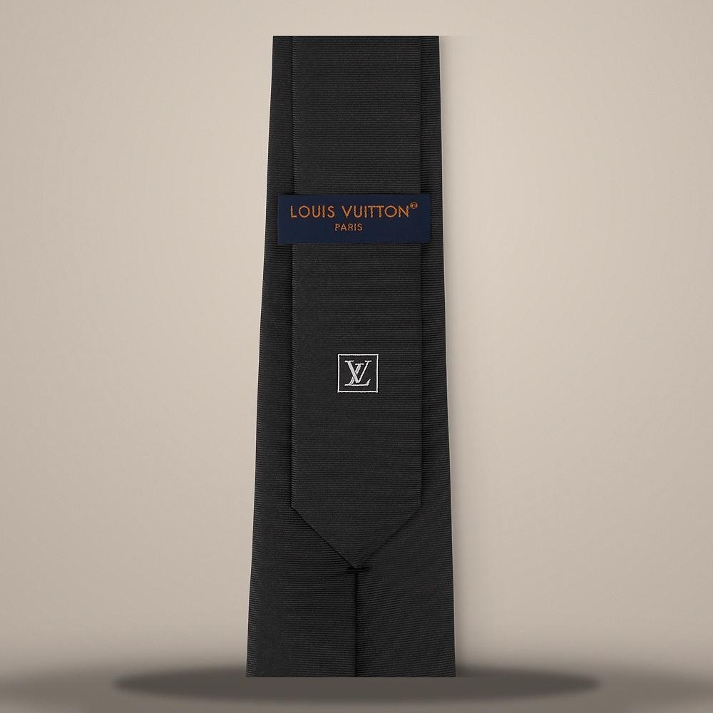 Louis Vuitton Signature Pure Silk Tie Made in Spain