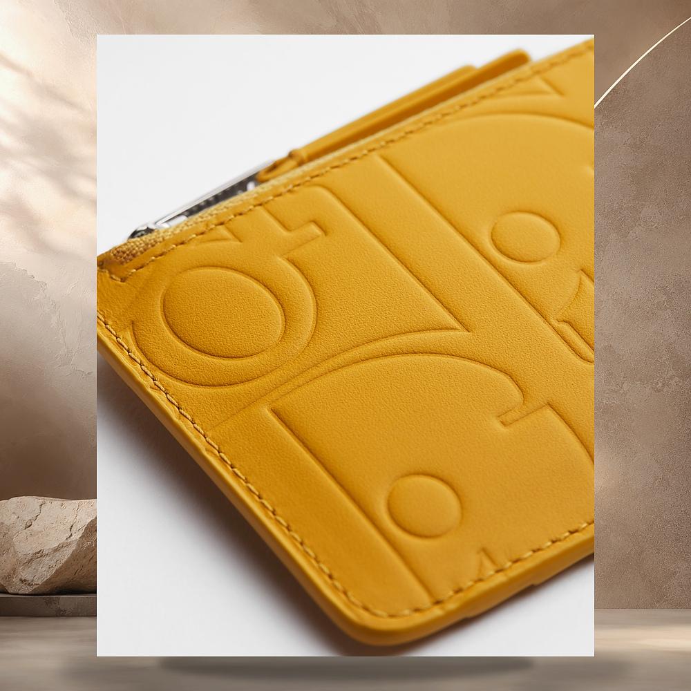 DIOR Smooth Leather Zipped Card Holder John Chantilly Dior Gravi 2ESBC343GVMH228