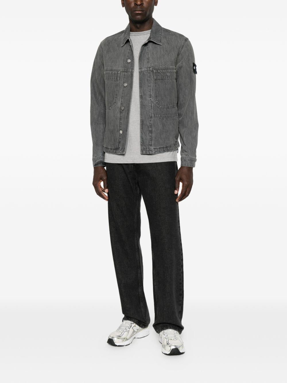 STONE ISLAND Indigo Denim Trucker Jacket Men