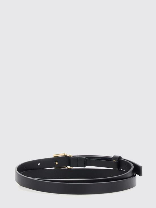 FENDI Regular Black Leather Belt