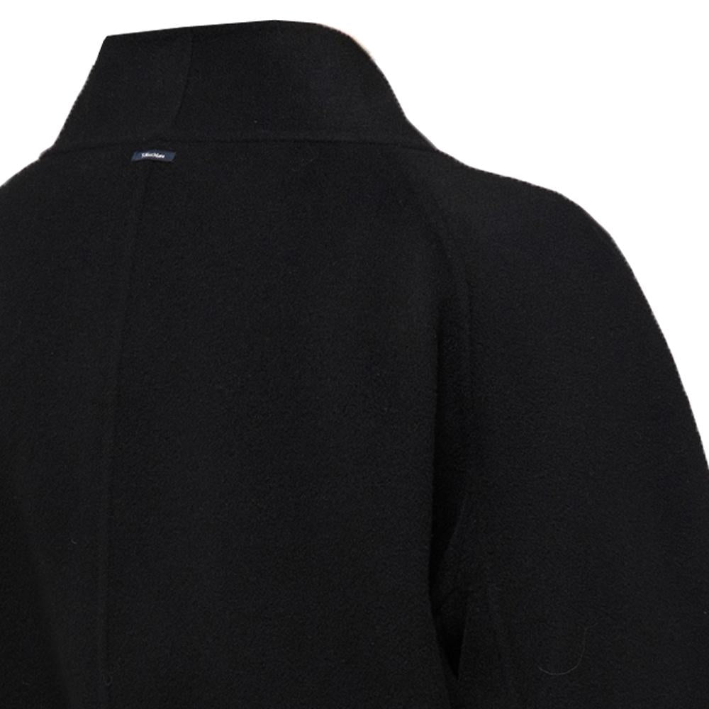 Max Mara Black Belted Wool Coat 2390160839 013