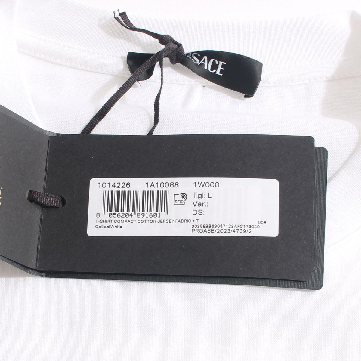 Versace Medusa Logo T-Shirt White Men's Cotton Top