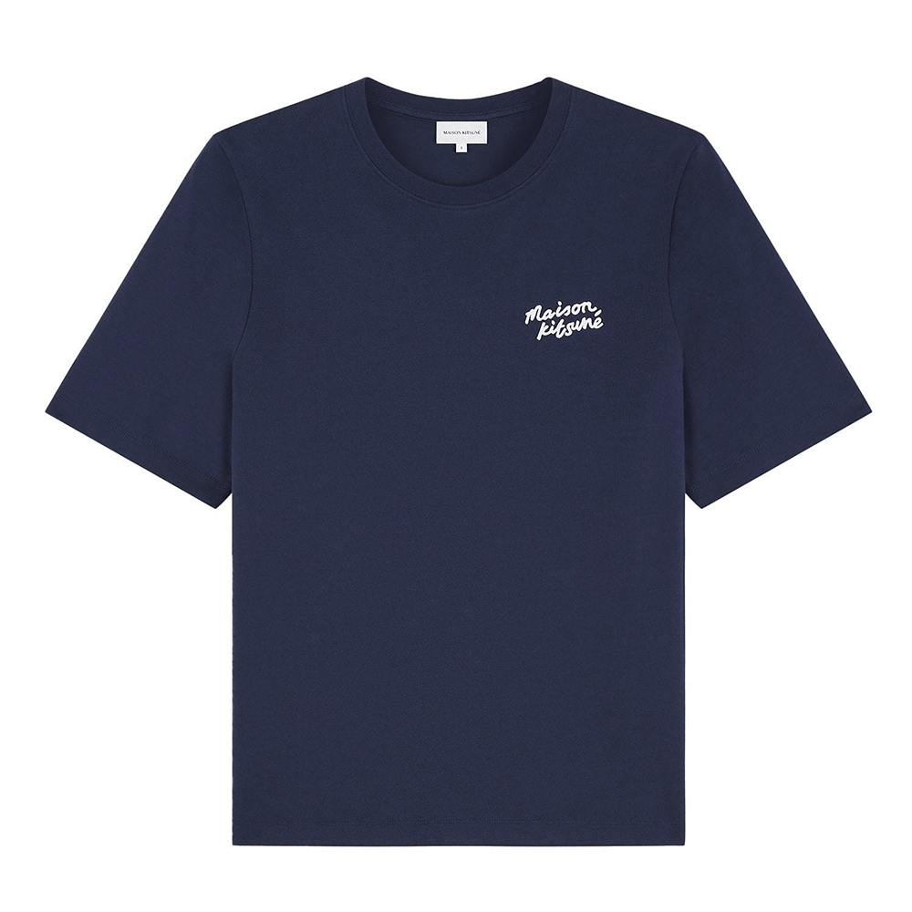 Maison Kitsune Handwriting Logo Women’s Short Sleeve T-Shirt MW00126 KJ0119 P476